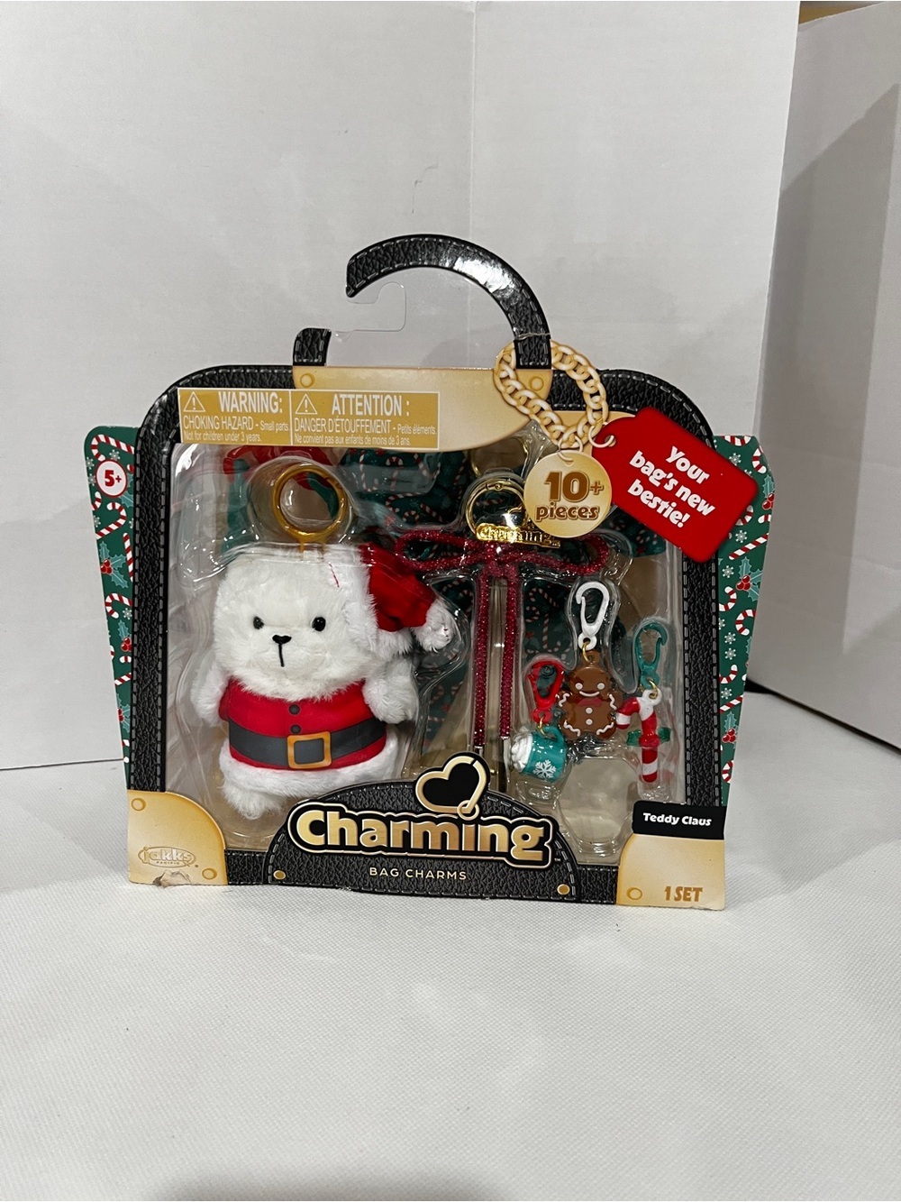 Charming Bag Charms Teddy Claus 1 Set 10+ Pieces Ages 5+ Your Bag's New Bestie